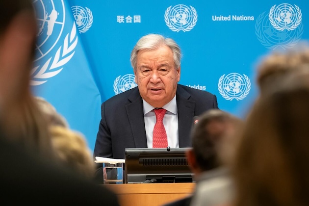 SG UNGA79 press conference Credit UN Photo Mark Gaten